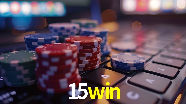 Imagem promocional da 15win mostrando a plataforma e suas vantagens